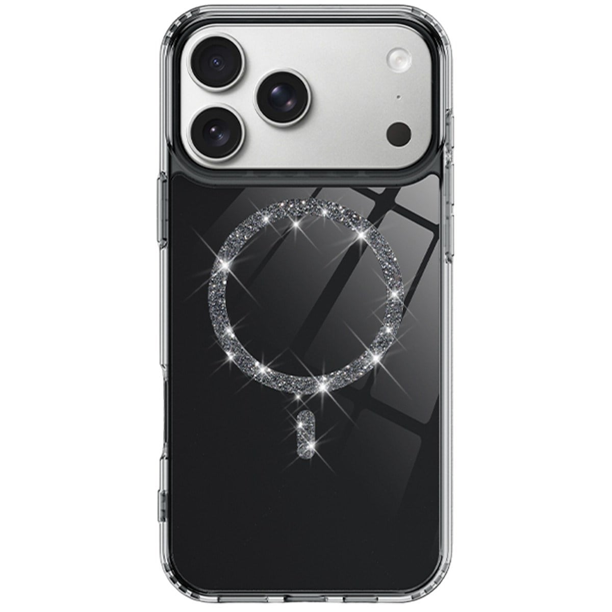 iPhone 17 Pro Max Live Diamond Magsafe Kapak - Siyah