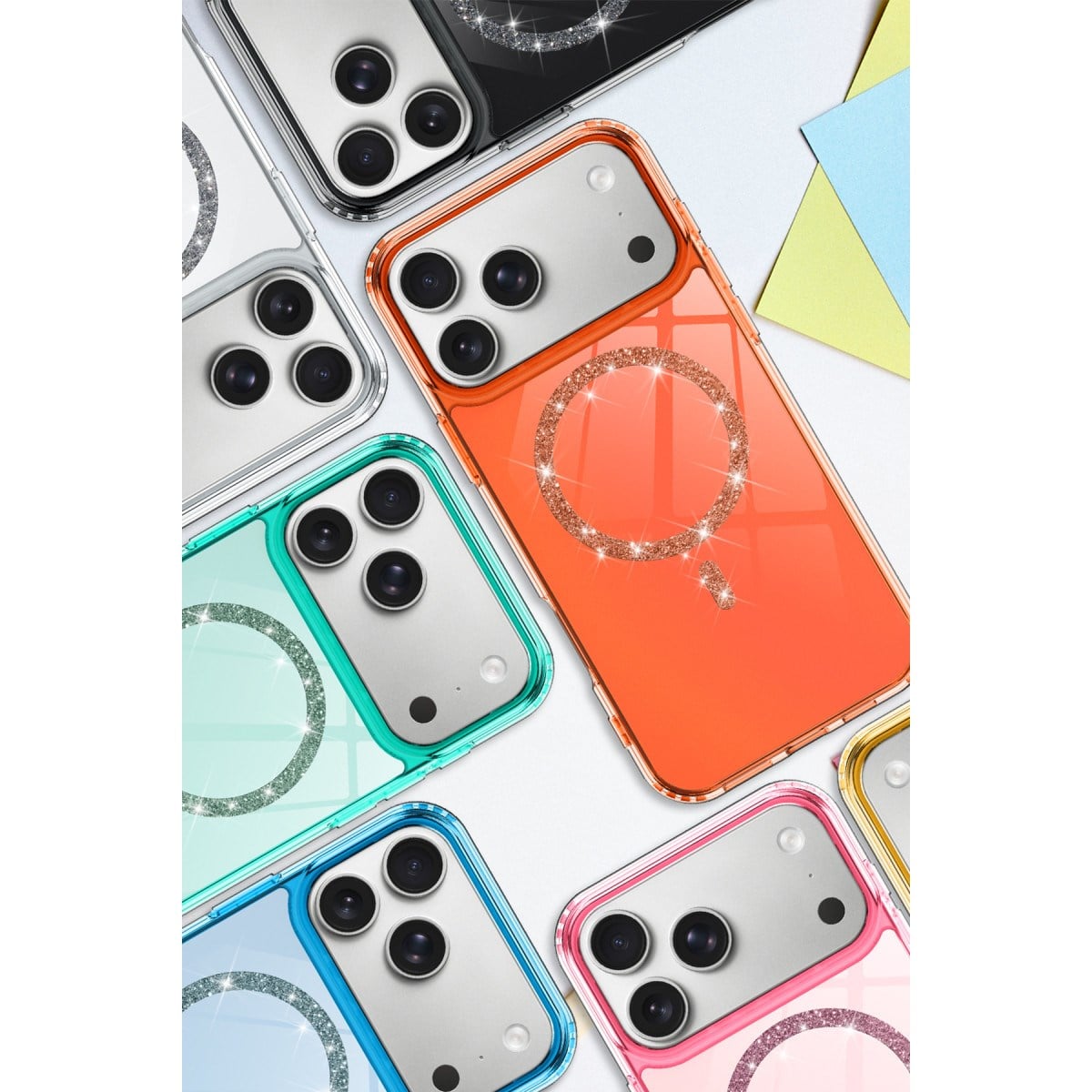 iPhone 17 Pro Max Live Diamond Magsafe Kapak - Siyah