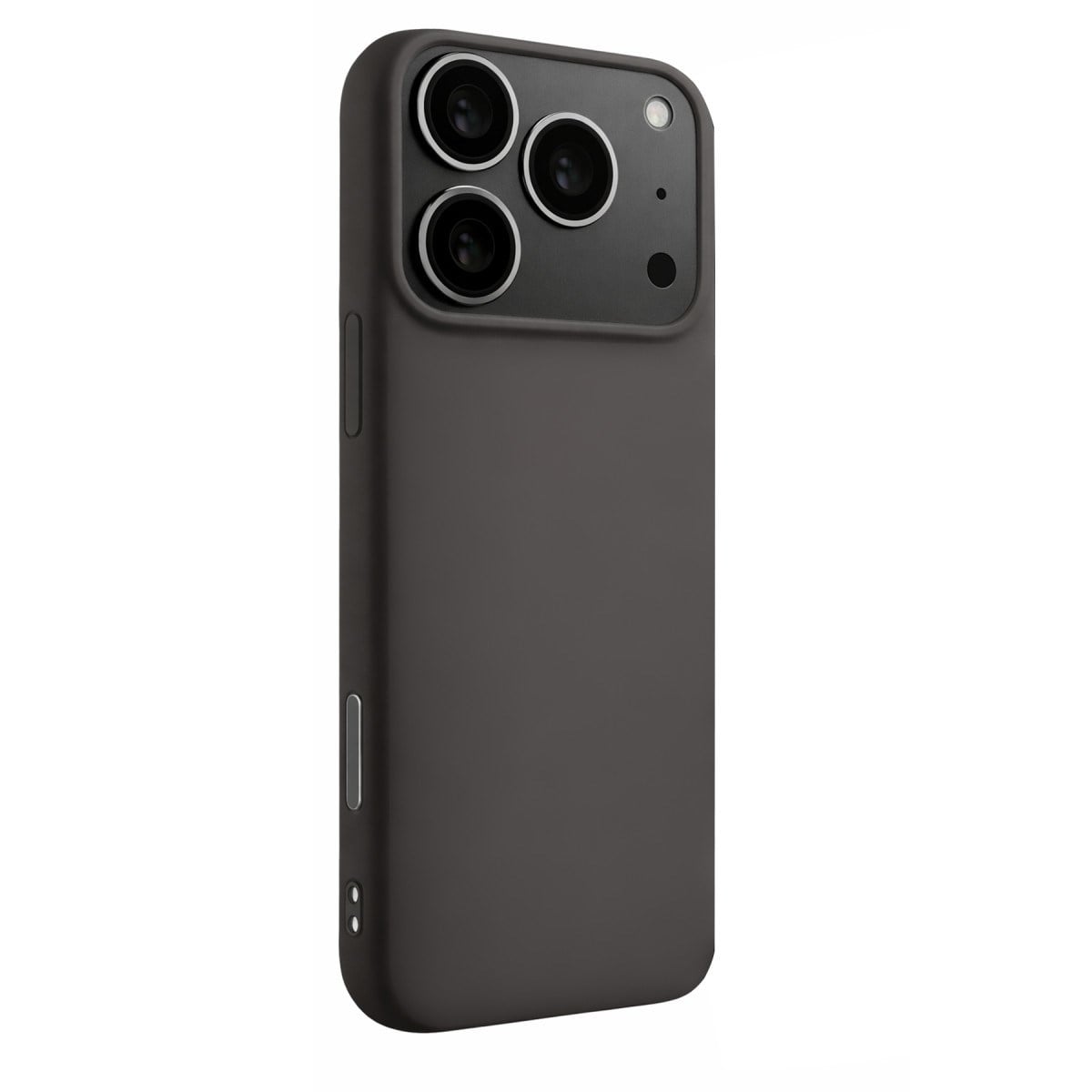 iPhone 17 Pro Max Nano içi Kadife Silikon - Gri