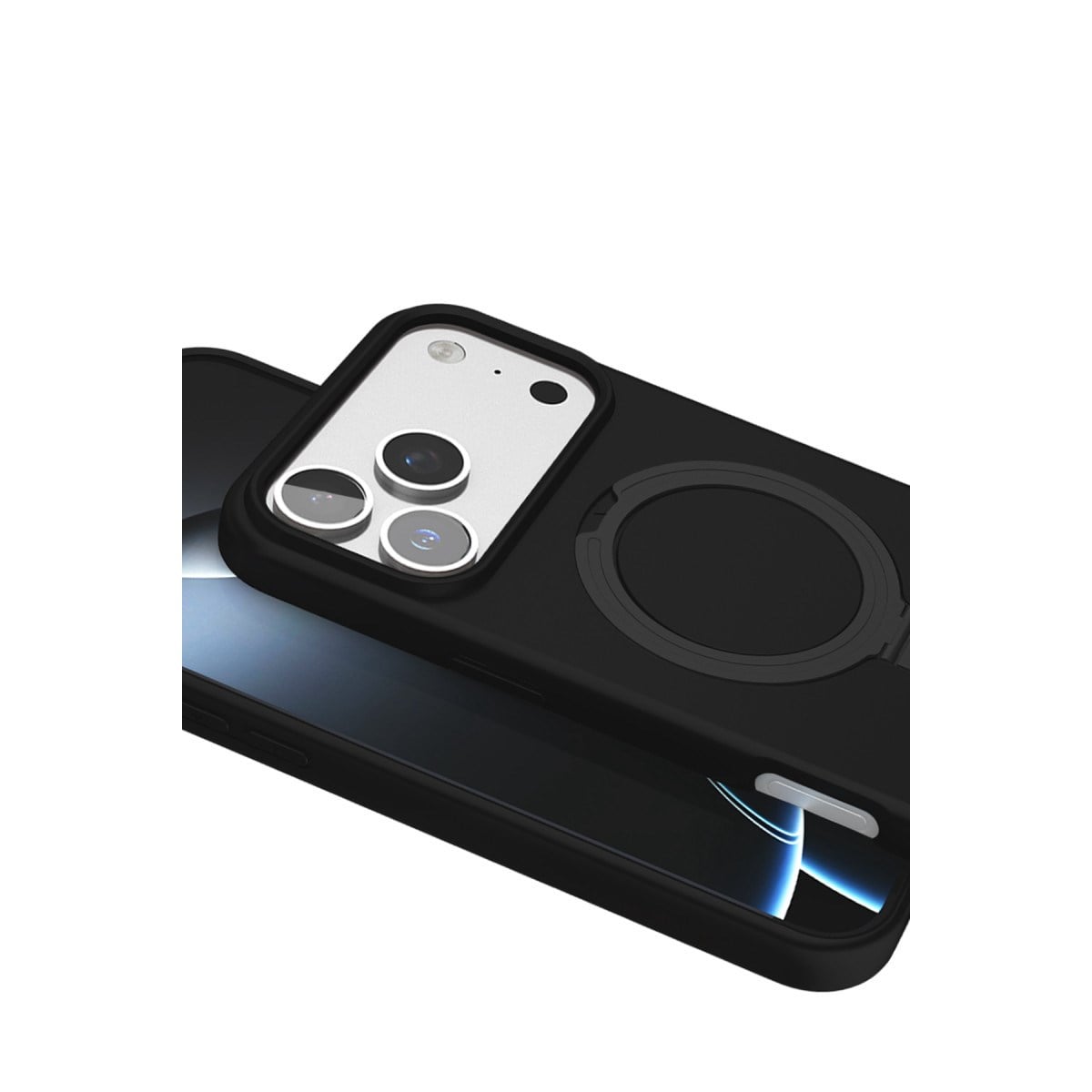 iPhone 17 Pro Regal Magsafe Standlı Kapak - Siyah
