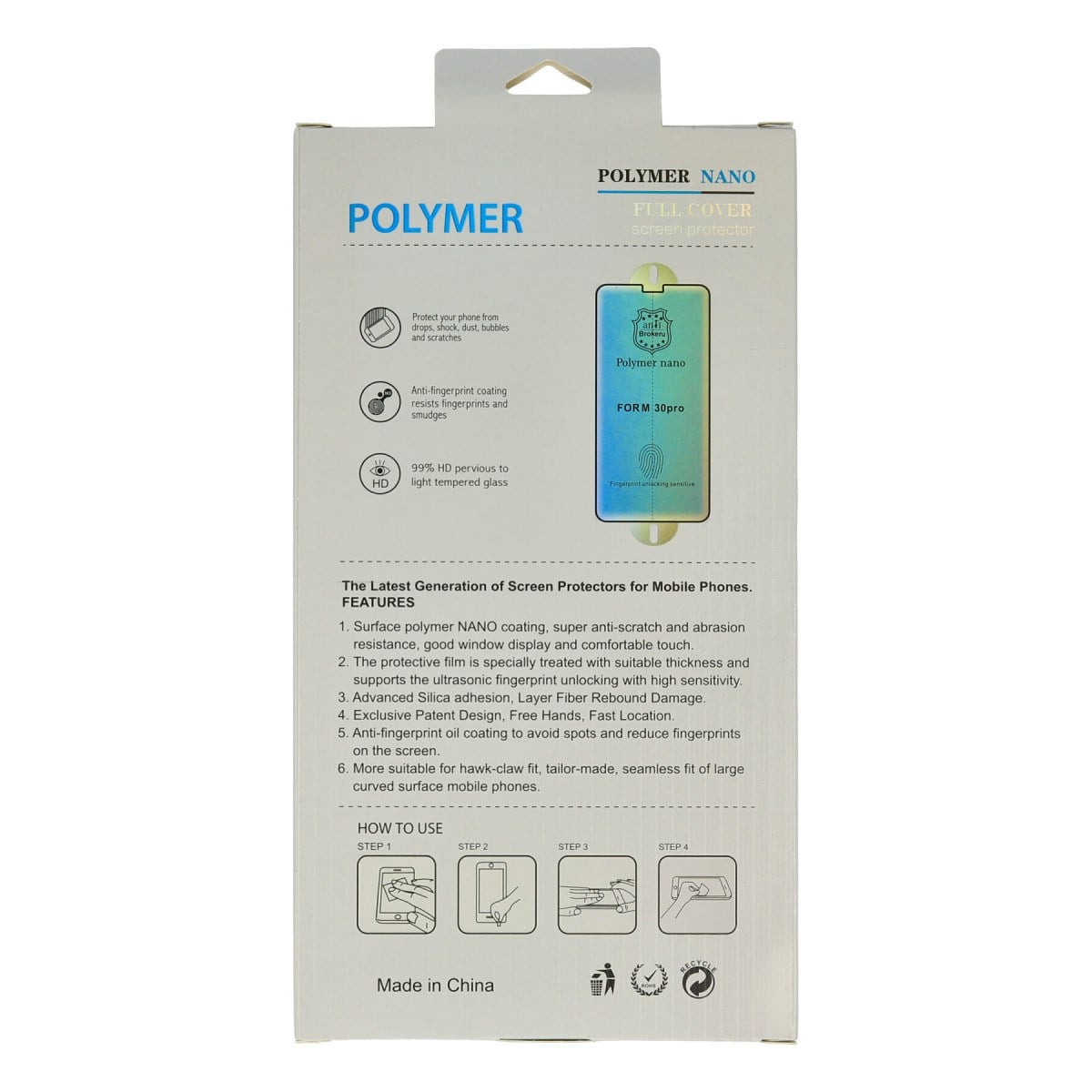 iPhone 7 Plus Polymer Nano Ekran Koruyucu - Siyah