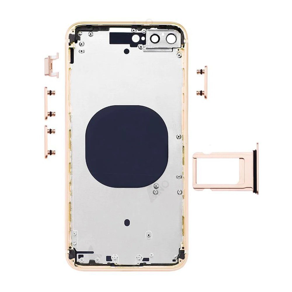 iPhone 8 Plus Uyumlu Boş Kasa Arka Kapak GOLD