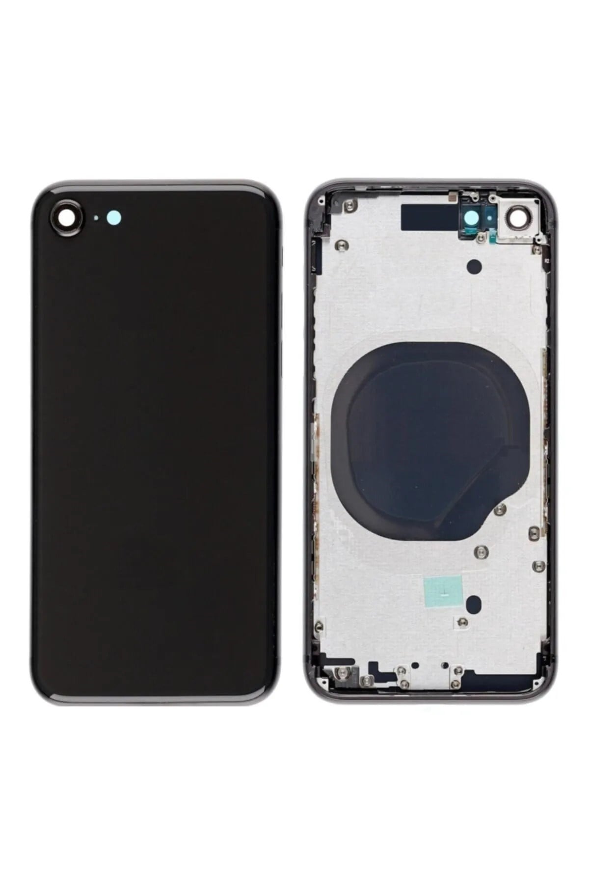 Iphone 8 Uyumlu Boş Kasa Kapak 8g Siyah Uyumlu