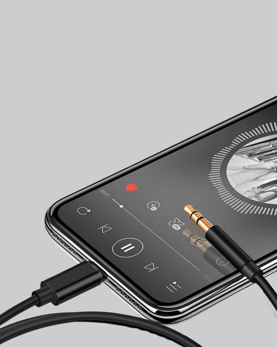 iPhone Lightning 3.5mm Aux Çevirici Kablo JH-023 Stereo Ses Aktarıcı