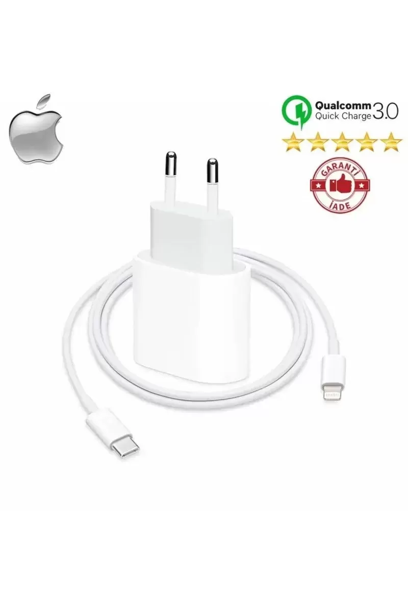 Iphone Tüm Serilerle Uyumlu Hızlı Şarj Aleti Kablo Adaptör Set 11 12