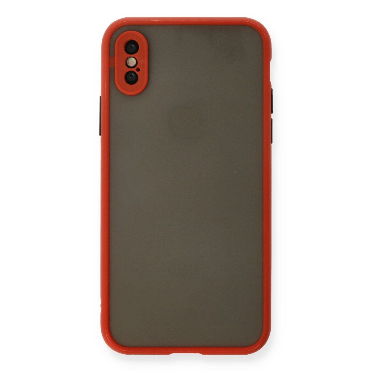 iPhone X Kılıf Montreal Silikon Kapak - Kırmızı