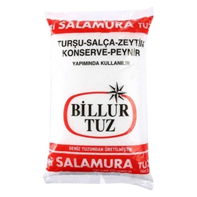 İri Tuz 3kg Salamura Poşet