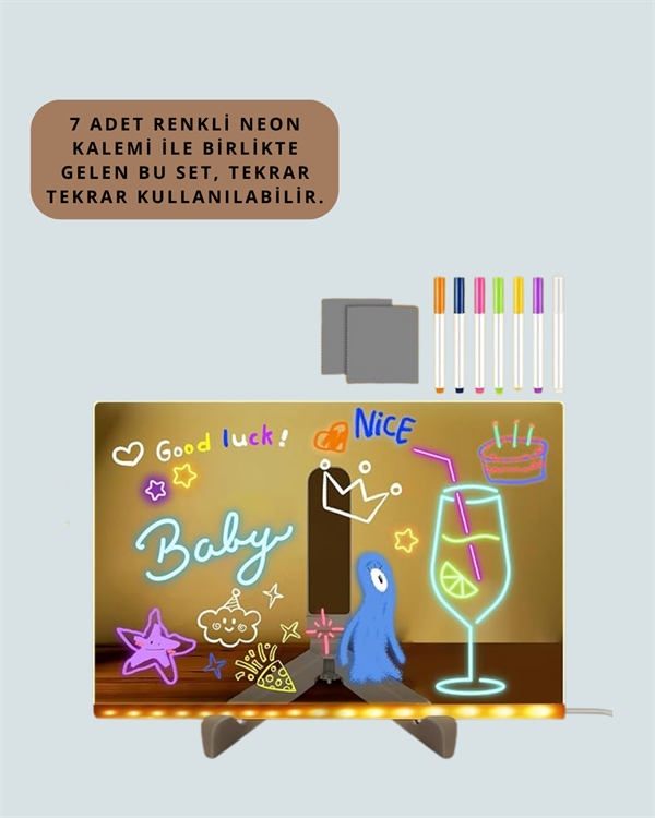 IŞIKLI YAZI TAHTASI