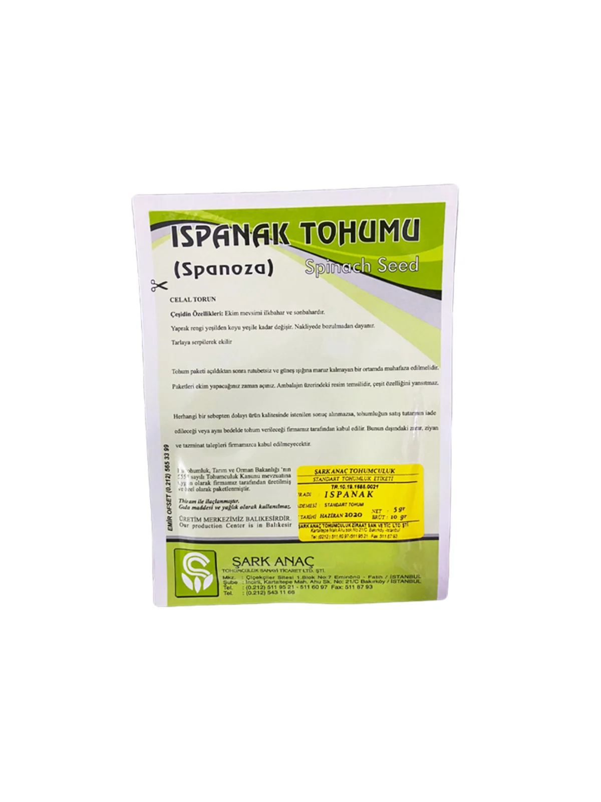 ISPANAK TOHUMU