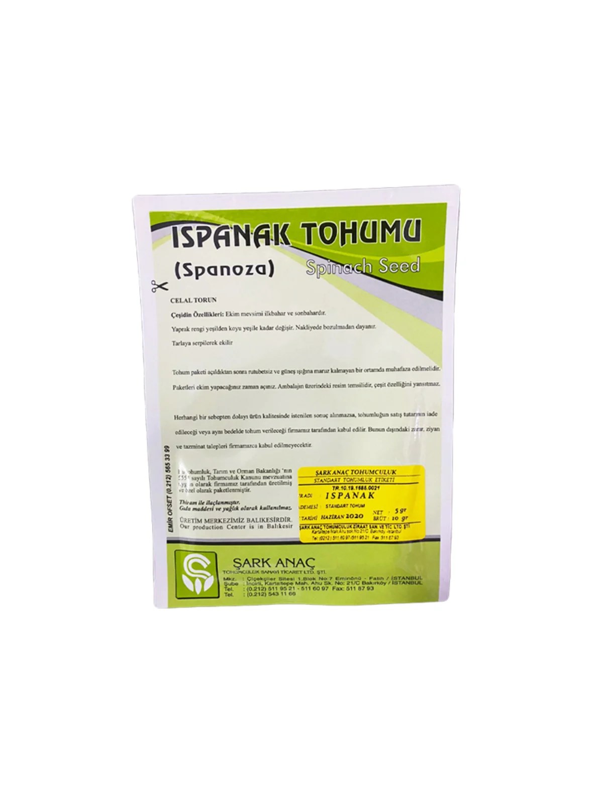 ISPANAK TOHUMU