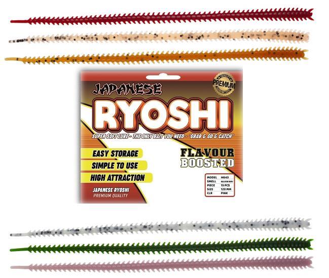 Japanese Ryoshi Glow Pink 120mm Y.Mersinli Silikon Sahte Yem