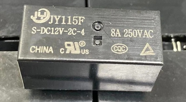 JIEYING JY115F S-DC12V-2C4 12V 8A Çift Kontak Röle