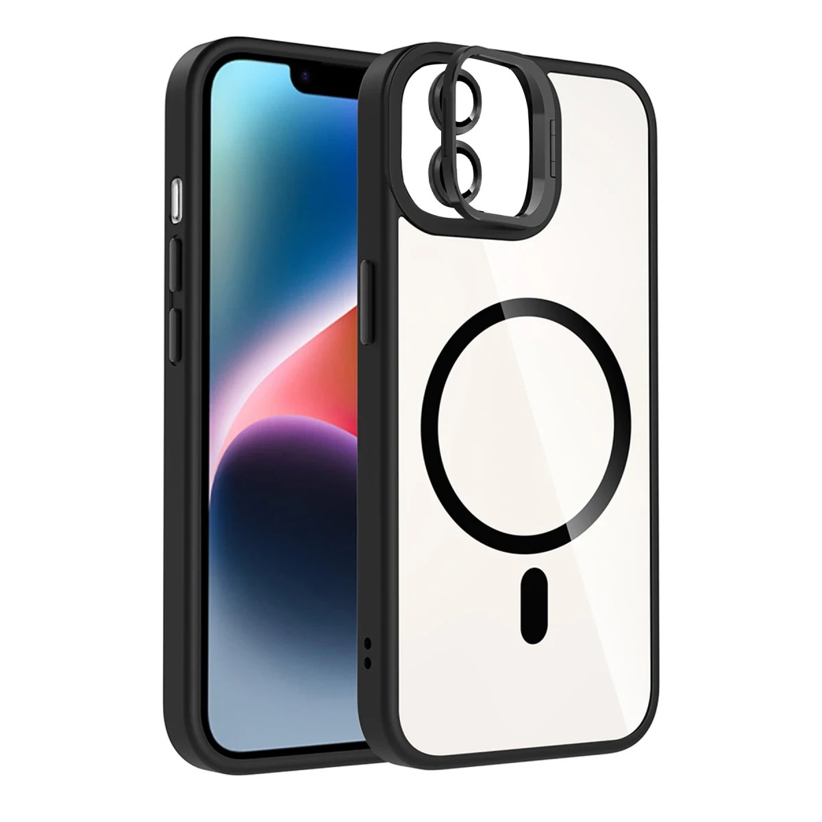 Joko Apple iPhone 11 Remim Lensli Magsafe Standlı Kapak - Siyah