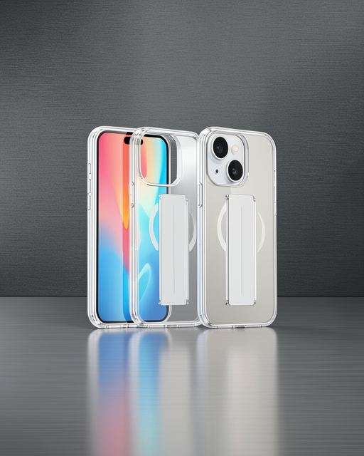 Joko Apple İphone 15 Kılıf Alfa Magsafe Standlı Kapak - Şeffaf