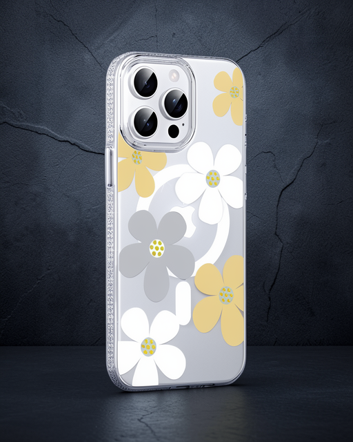 Joko Apple İphone 15 Pro Max Floral Magsafe Kapak - Sarı