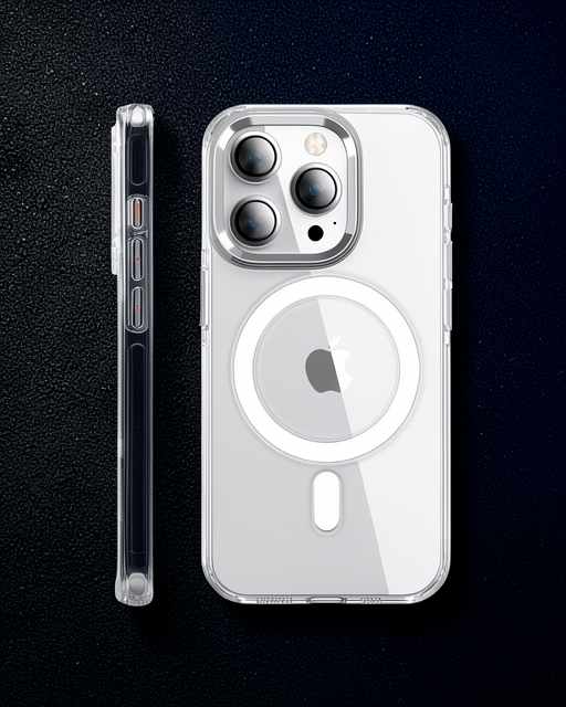Joko Apple İphone 15 Pro Max Kılıf Crystal Magsafe Kapak - Şeffaf