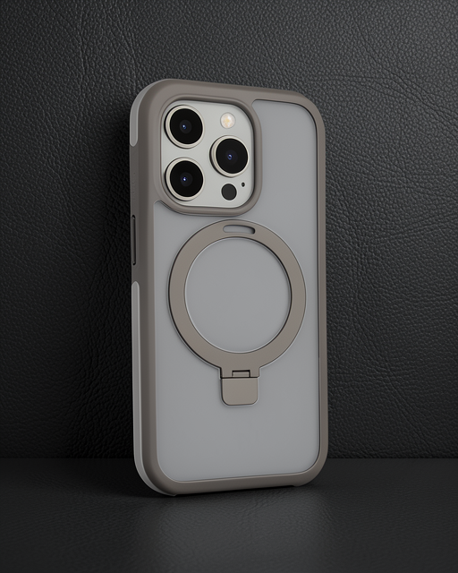 Joko Apple İphone 15 Pro Zorda Airbag Magsafe Standlı Kapak - Titan Gri