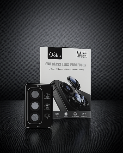 Joko Samsung Galaxy S24 Pvd Metal Kamera Lens - Siyah