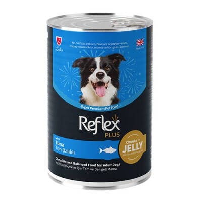 Jöle İçinde Et Parçacıklı Ton Balıklı Yetişkin Köpek Konservesi 12 Adet 400 Gr