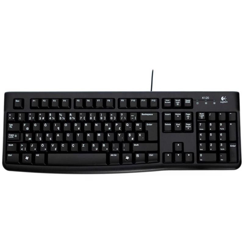 K120 F USB KABLOLU KLAVYE SİYAH 920-004163