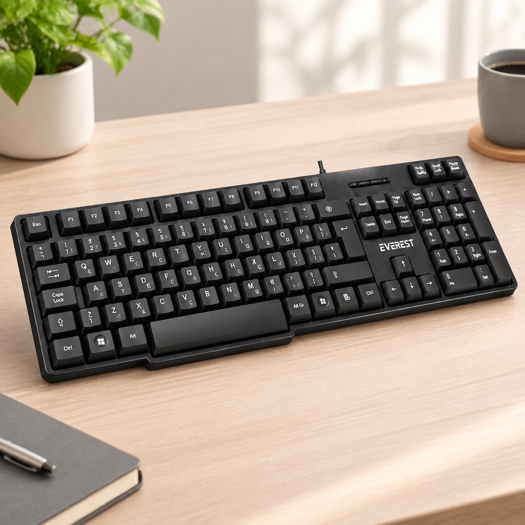 Kablolu Standart Ofis Klavye ( Siyah) ( Q Klavye)