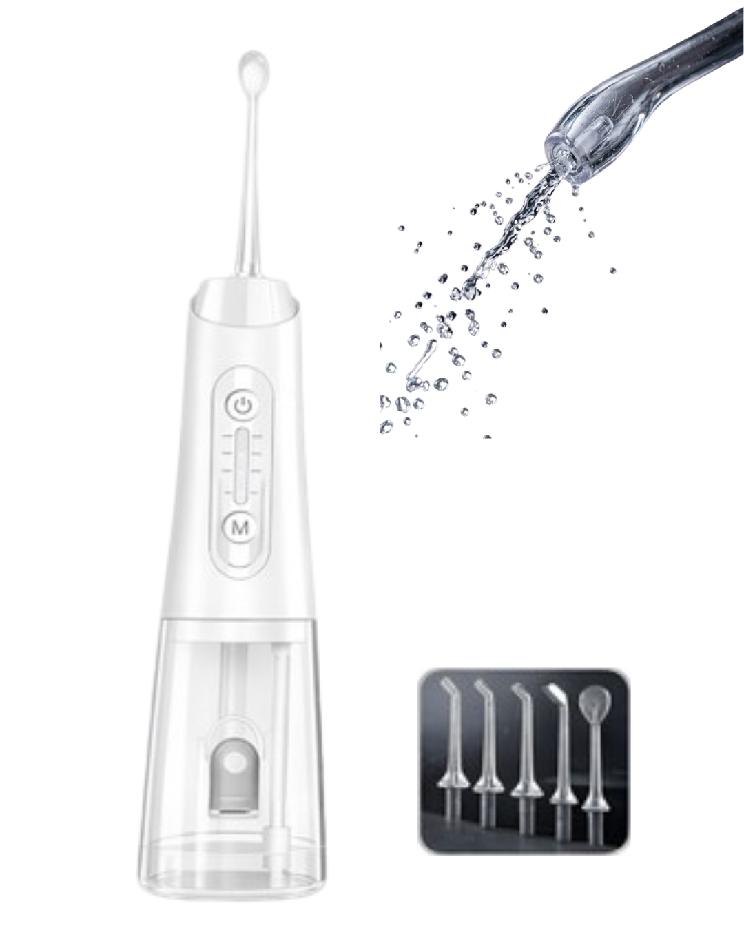Kablosuz Ağız Duşu IPX7 Su Geçirmez 320 ml Hazneli Güçlü Su Basınçlı