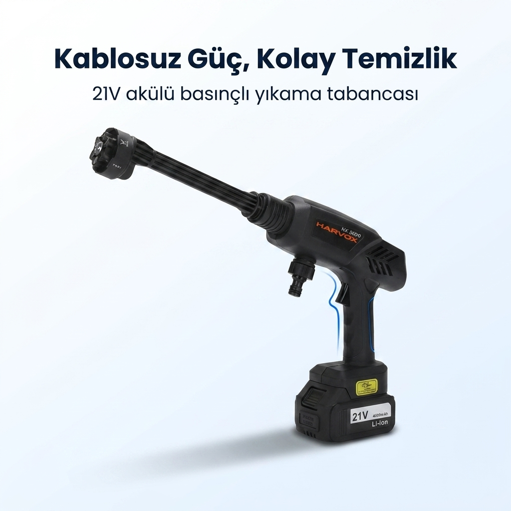 Kablosuz Basınçlı Yıkama Tabancası | Taşınabilir Oto Yıkama