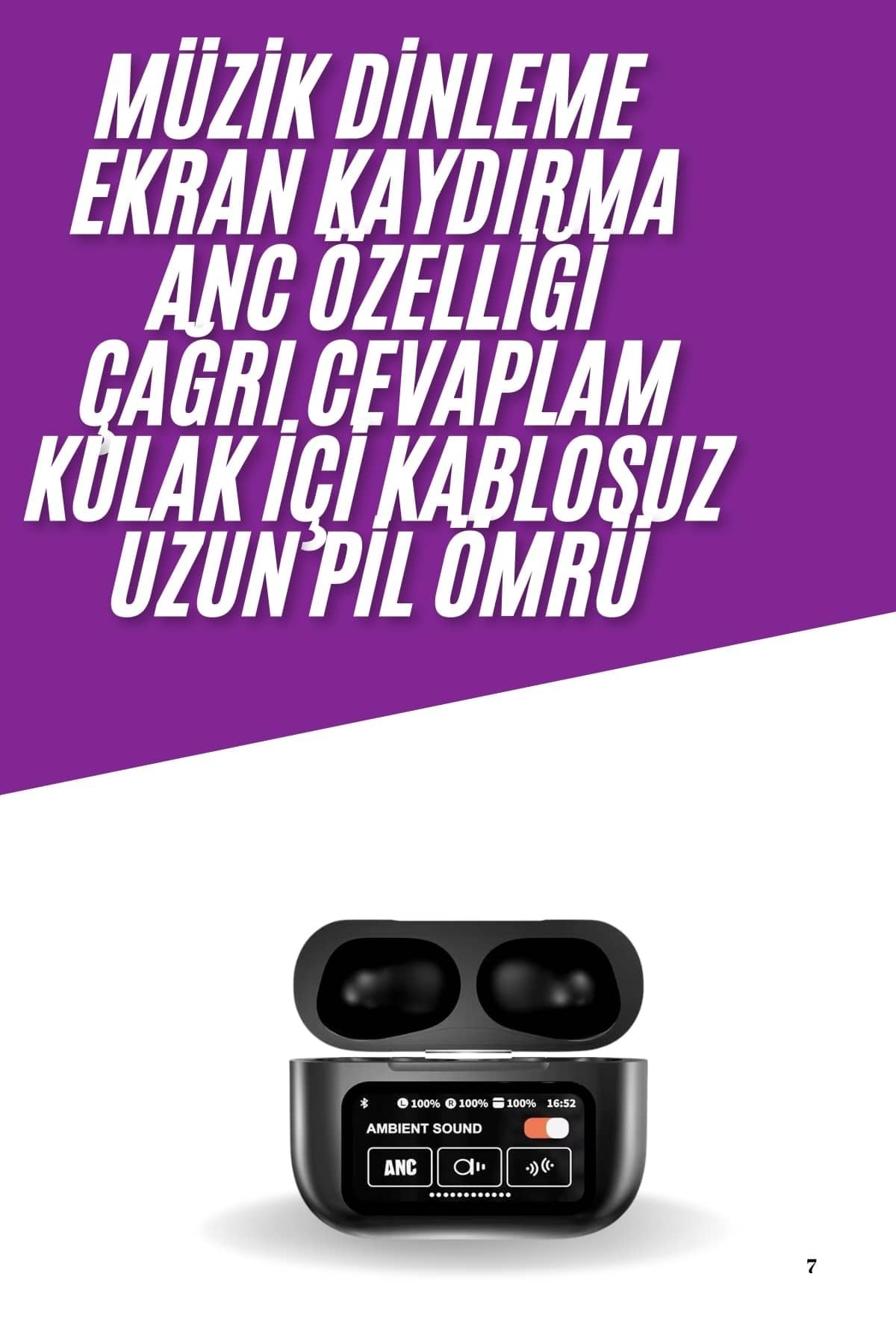 Kablosuz Bluetooth Kulaklık Pro Yeni Nesil Dokunmatik Kontrol Yeni Nesil
