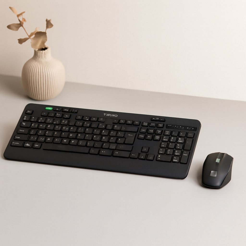Kablosuz Klavye Mouse Seti (USB, Sessiz, Q Klavye)