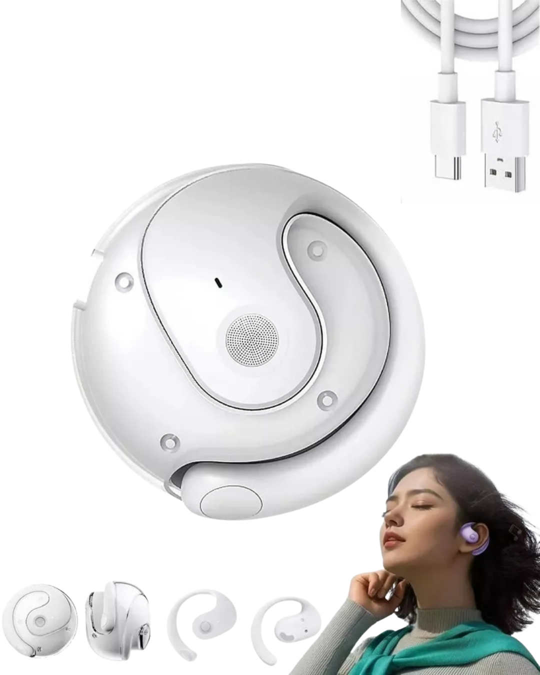 Kablosuz Kulaklık Bluetooth 5.4 Uzun Pil Ömrü ve Dokunmatik Kontrol Özellikli