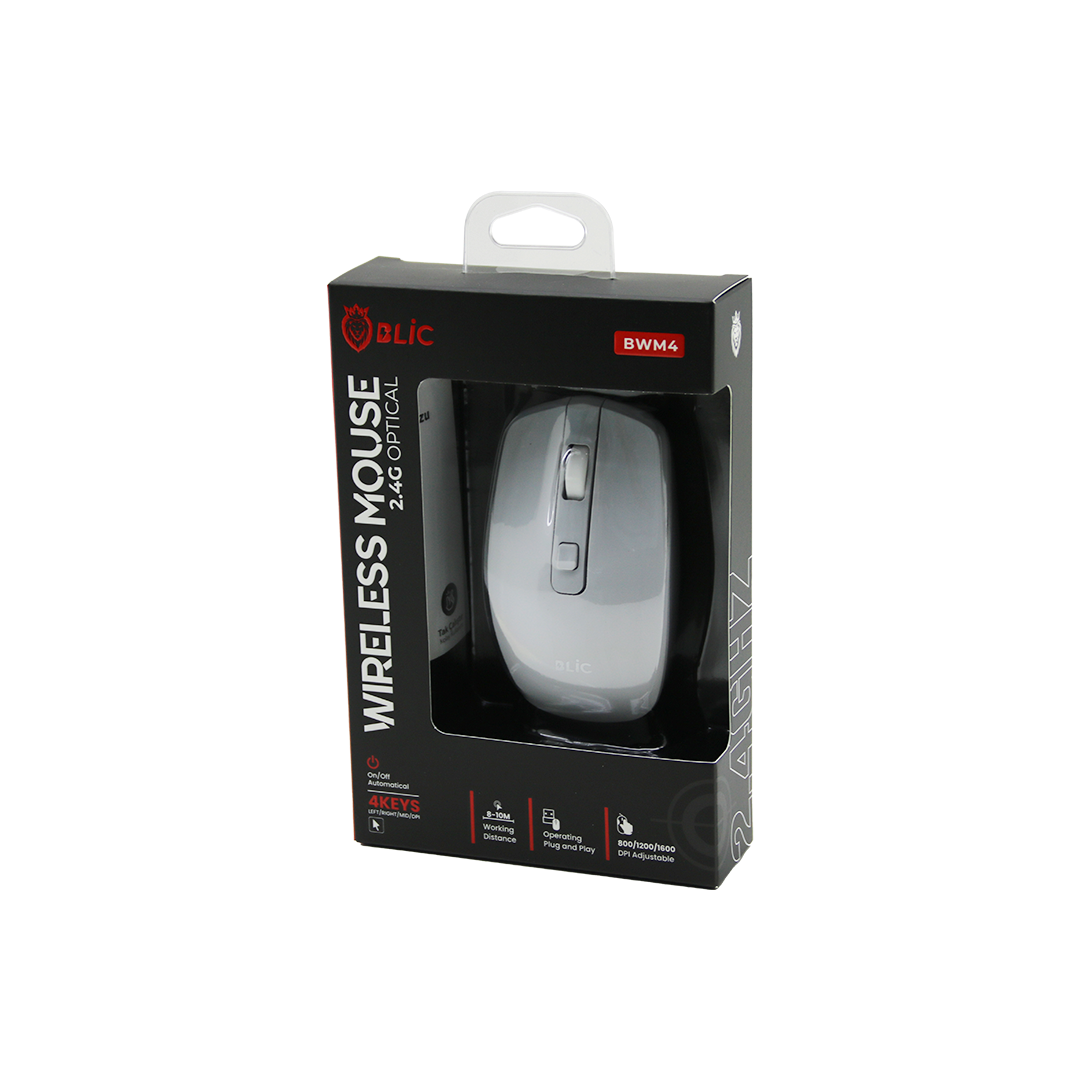 Kablosuz Mouse 1600 DPI Beyaz