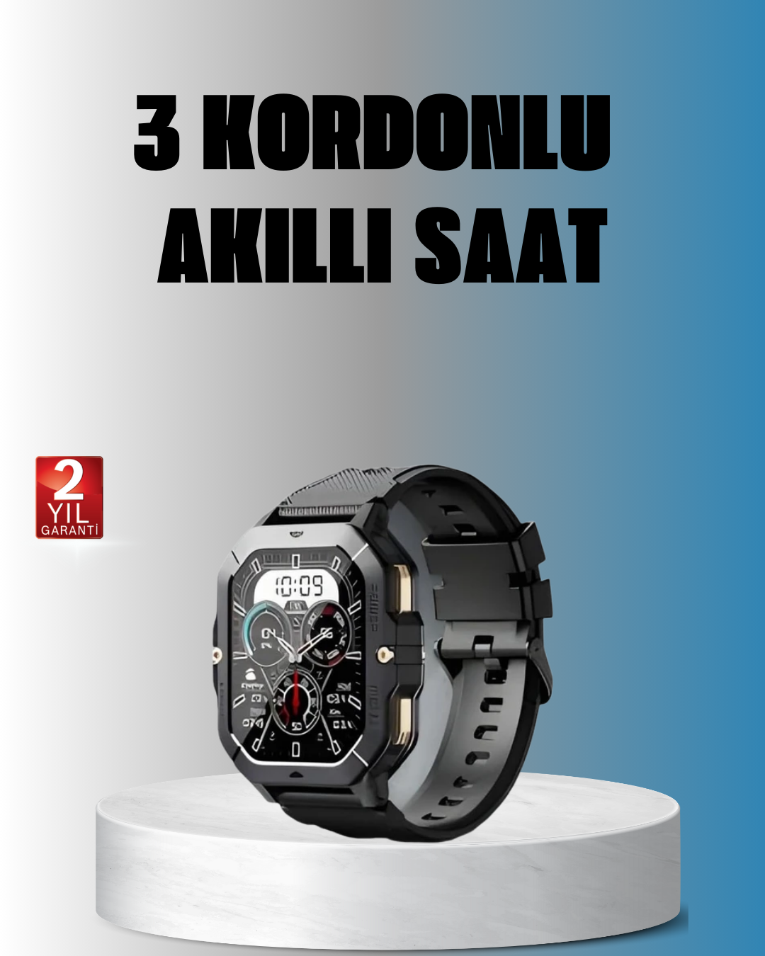 Kablosuz Şarjlı Akıllı Saat Ultra İnce Tasarım