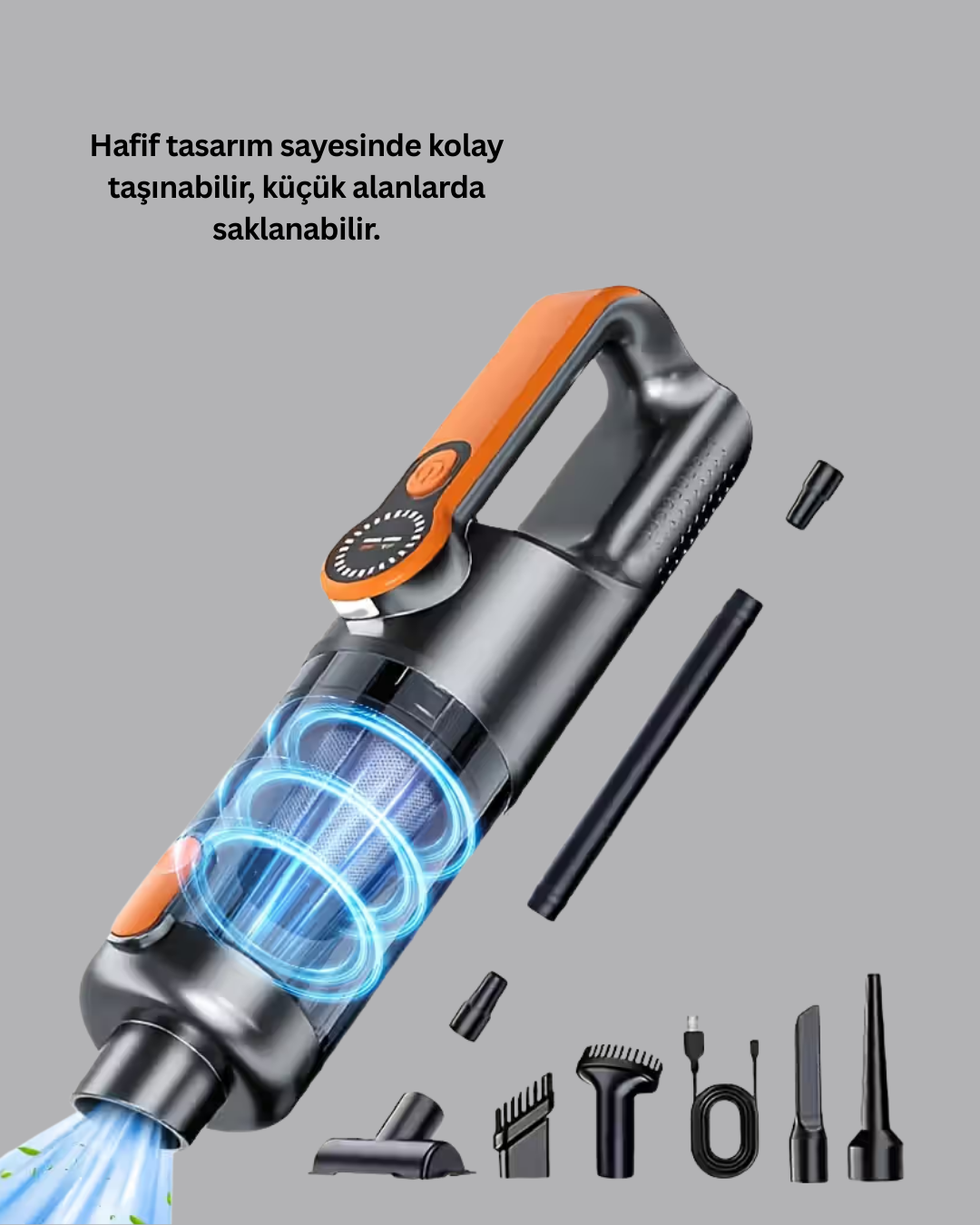 Kablosuz Şarjlı Araç ve Ev Tipi El Süpürgesi