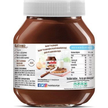 Kakaolu Fındık Kreması 750 gr Lezzetli Seçenek