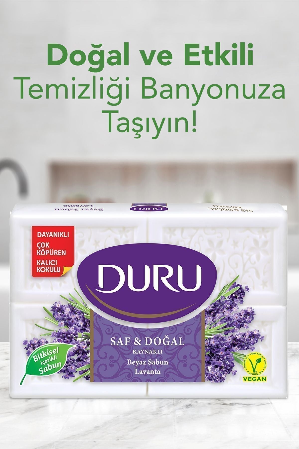 Kalip Sabun 600GR Saf Ve Doğal Lavanta