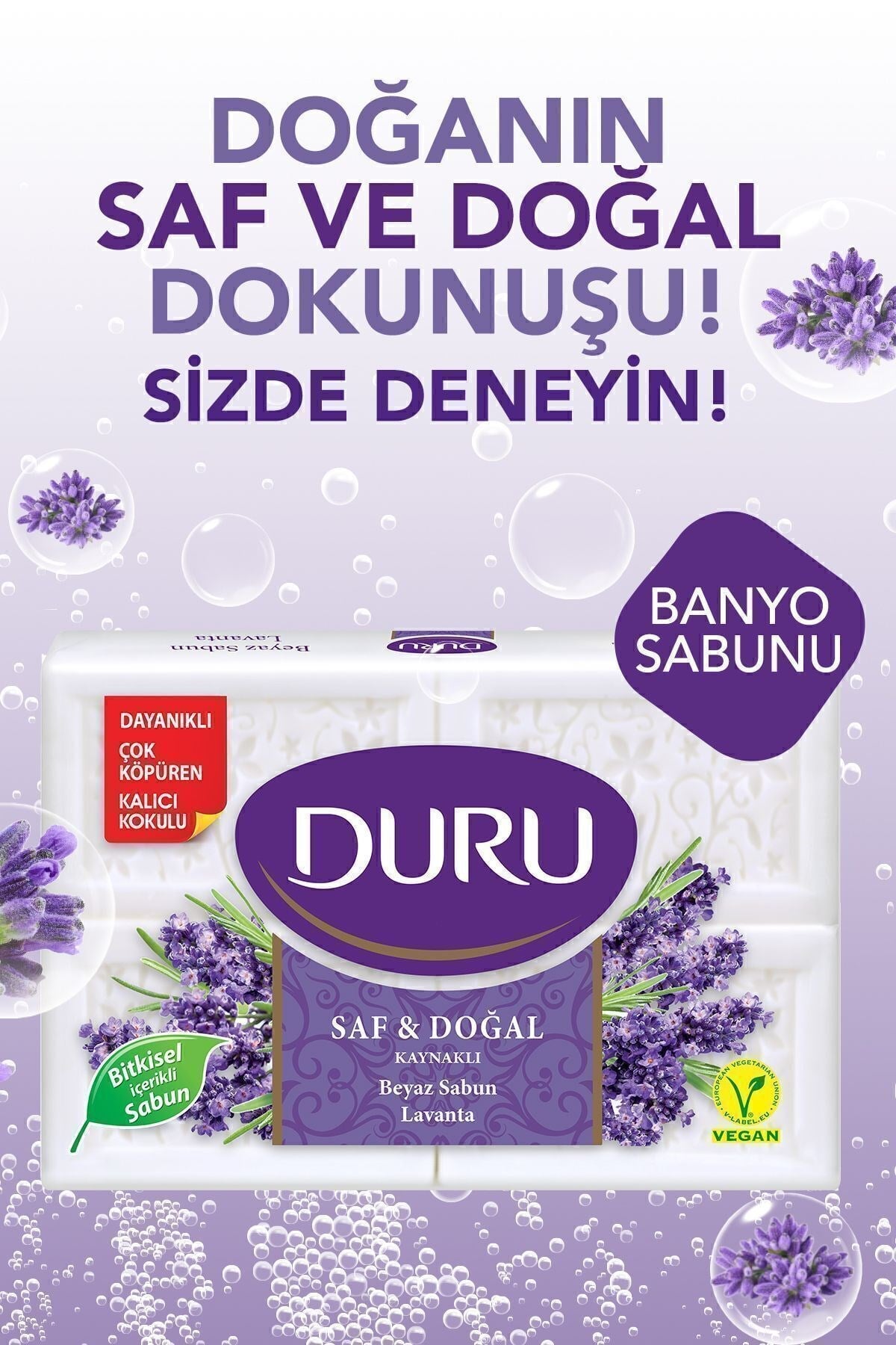 Kalip Sabun 600GR Saf Ve Doğal Lavanta