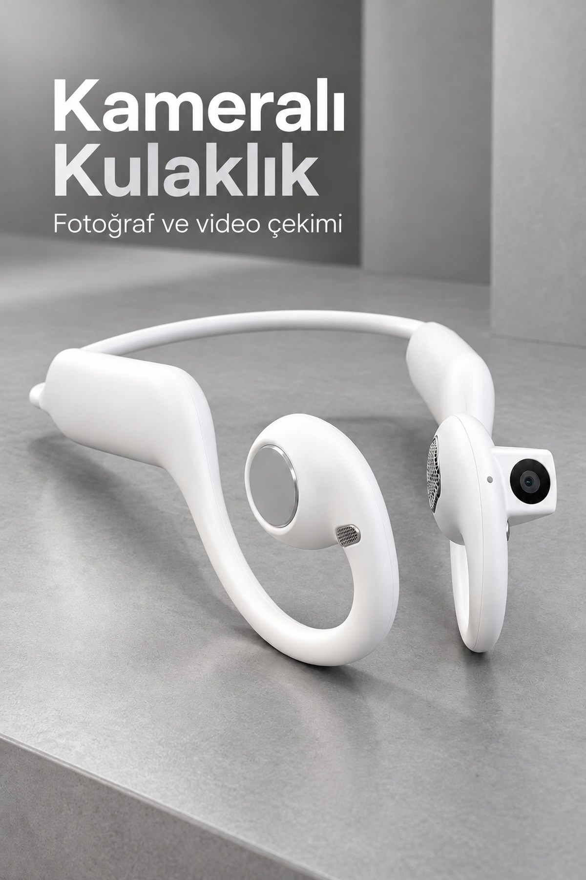Kameralı Bluetooth Kulaklık Fotoğraf ve Video Kayıt Özellikli