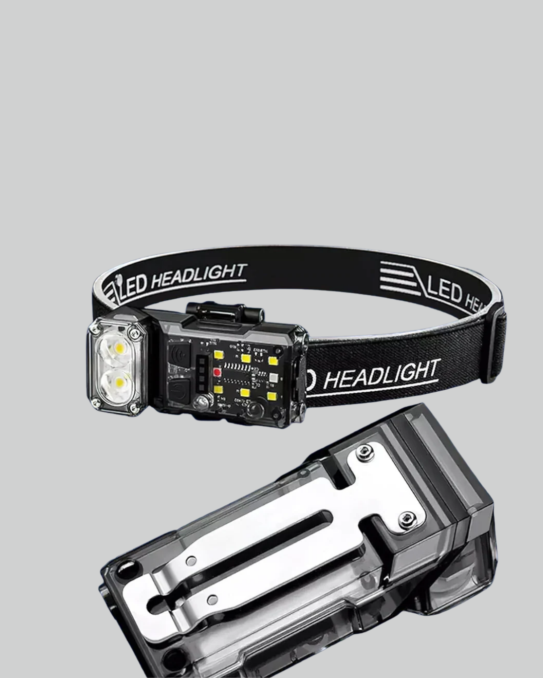 Kamp ve Outdoor İçin LED Far 10 Saat Pil Sensörlü Manyetik
