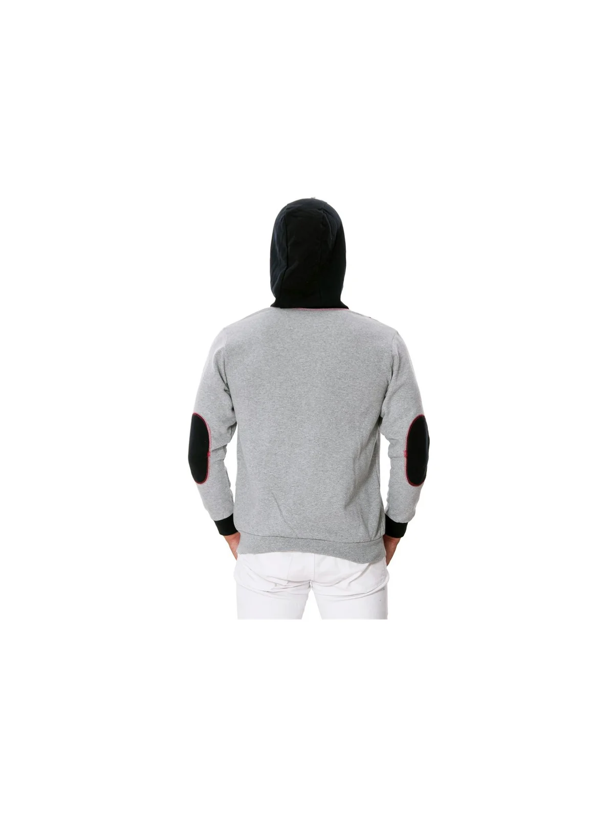 Kapşonlu Cepli Sweat Gri M