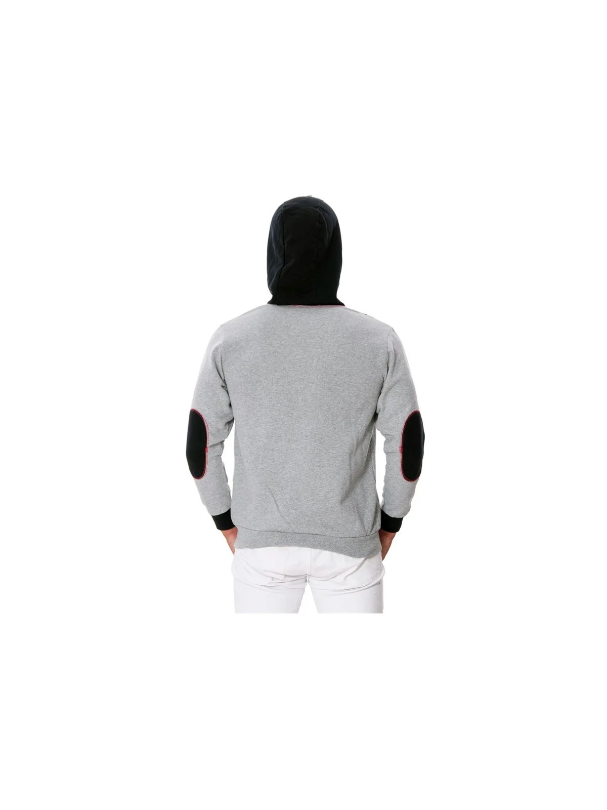Kapşonlu Cepli Sweat Gri S
