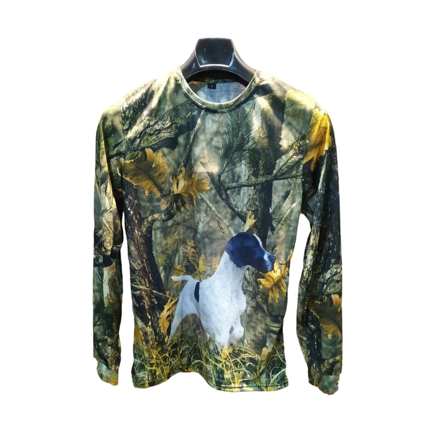 Kara Kafa Pointer Orman Desenli Uzun Kollu Sweatshirt - XL