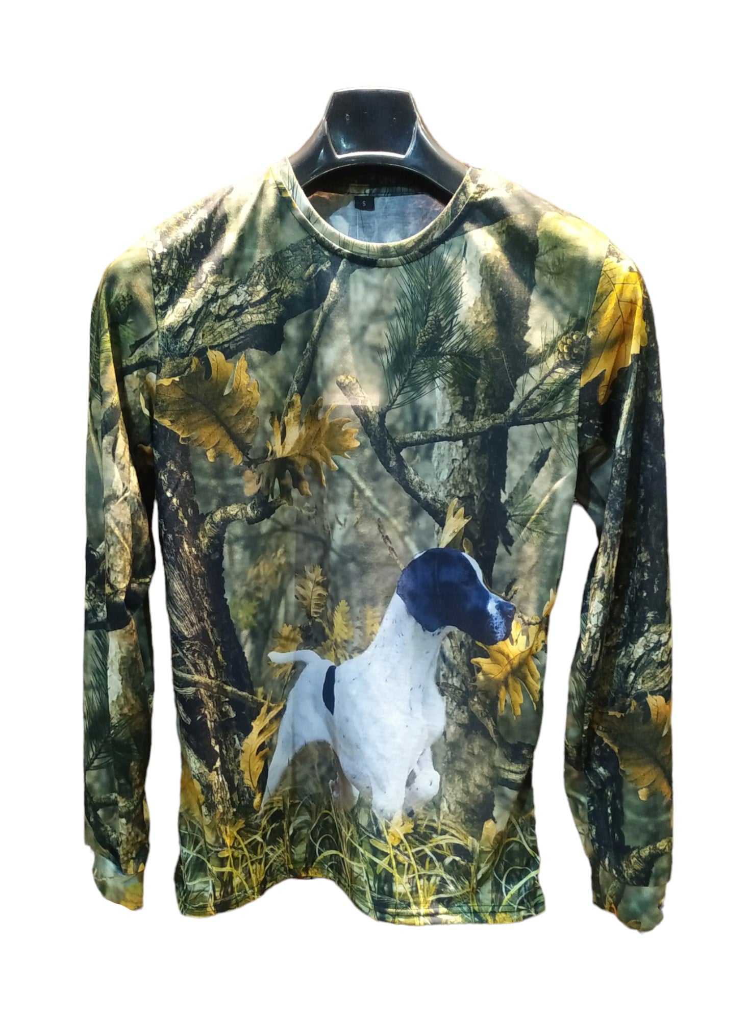 Kara Kafa Pointer Orman Desenli Uzun Kollu Sweatshirt - S
