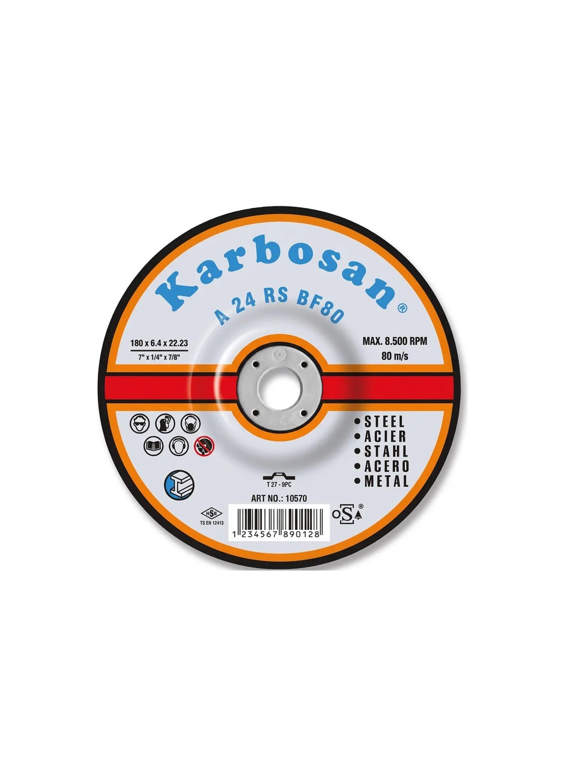 KARBOSAN 180x6.4x22 Metal Taşlama Taşı NK
