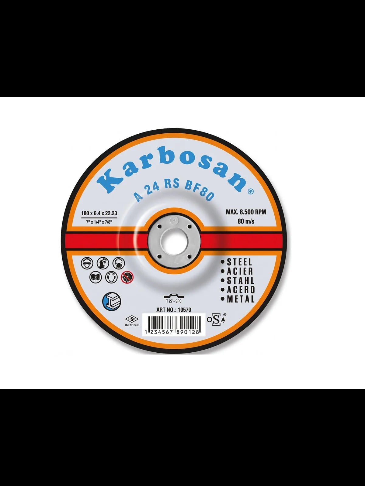 KARBOSAN 180x6.4x22 Metal Taşlama Taşı NK