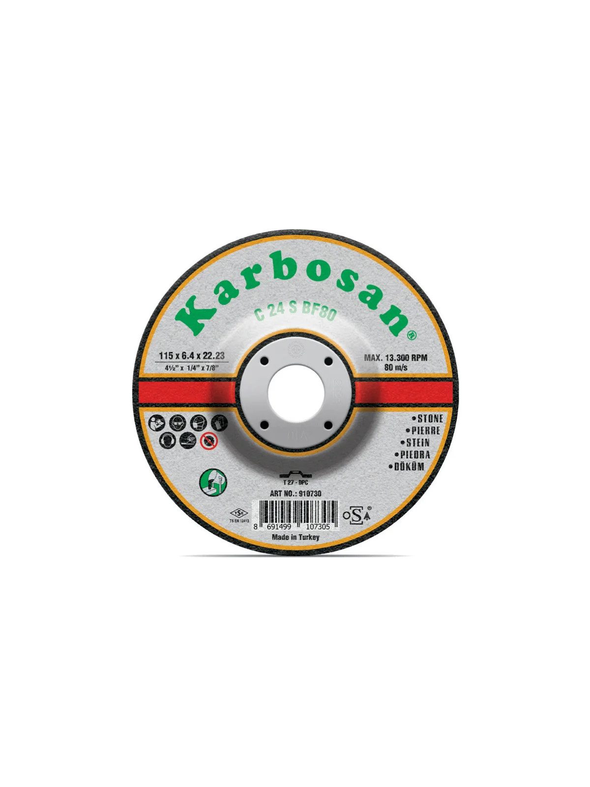 KARBOSAN 180x8x22 Döküm Taşlama Taşı SC