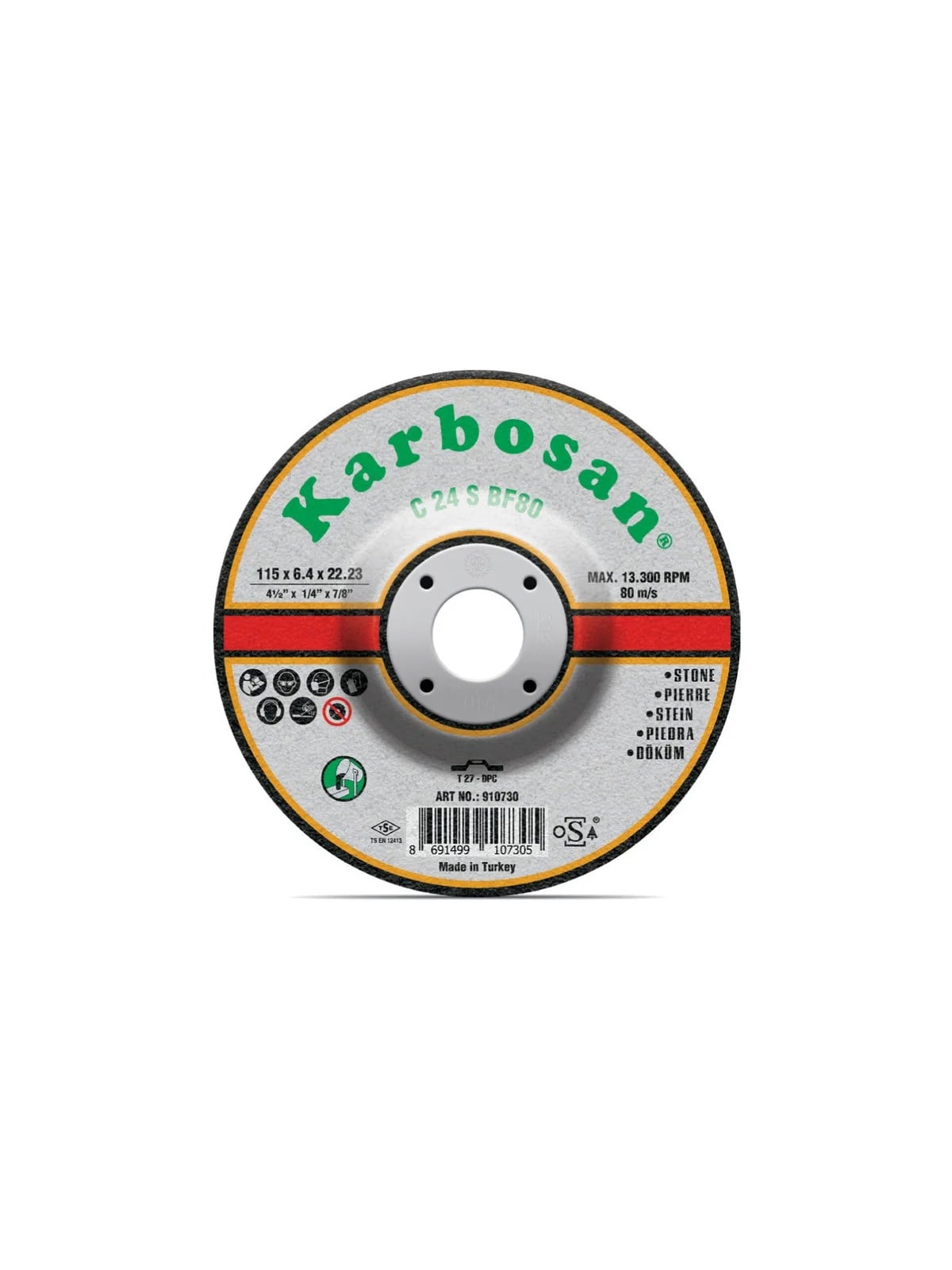 KARBOSAN 180x8x22 Döküm Taşlama Taşı SC