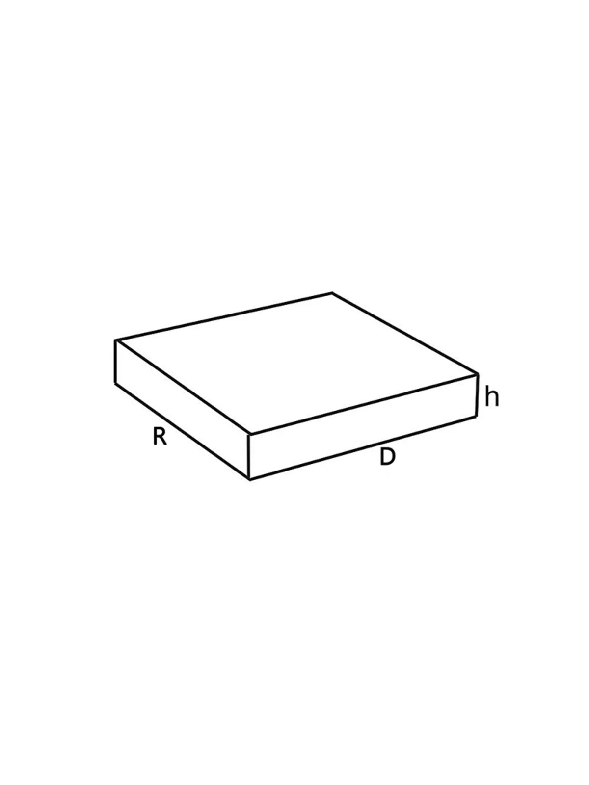 Kare Lastik Ayak Takozu 100x100x50