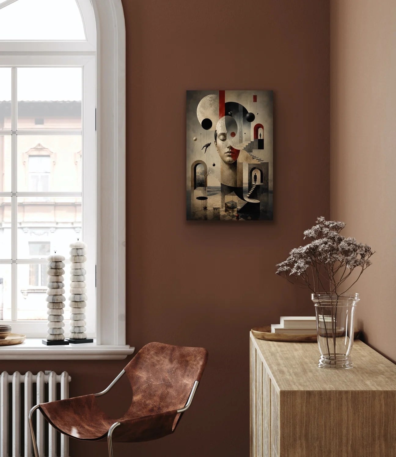 Karışık Rüyalar Soyut Kanvas Tablo 40X60 CM