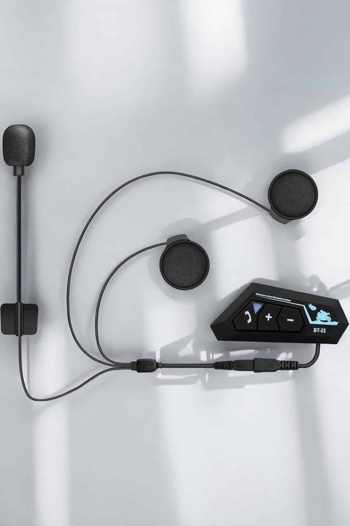 Kask Kulaklığı Motosiklet Intercom Interkom Dinleme Konuşma Özellikli Su Geçirmez