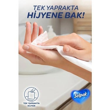 Kaşmir Özlü El ve Yüz Havlusu 80 Yaprak Kutulu